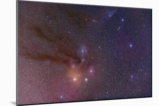 Antares and Scorpius Head Area with Rho Ophiuchi Nebulosity-null-Mounted Photographic Print