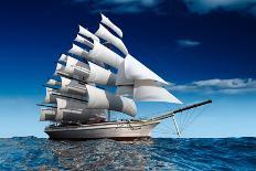 Sailing Ship-Antartis-Photographic Print
