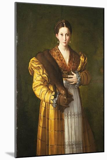 Anteas Portrait (Portrait of Young Woman)-Parmigianino-Mounted Art Print