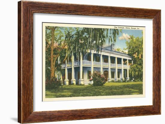 Antebellum Mansion, Baton Rouge, Louisiana-null-Framed Art Print