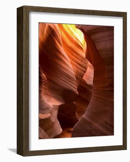 Antelope Canyon, a Slot Canyon, Upper Canyon, Page, Utah, USA-Thorsten Milse-Framed Photographic Print