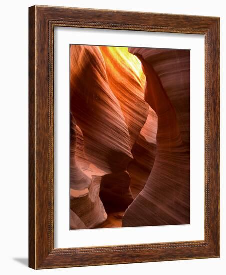 Antelope Canyon, a Slot Canyon, Upper Canyon, Page, Utah, USA-Thorsten Milse-Framed Photographic Print