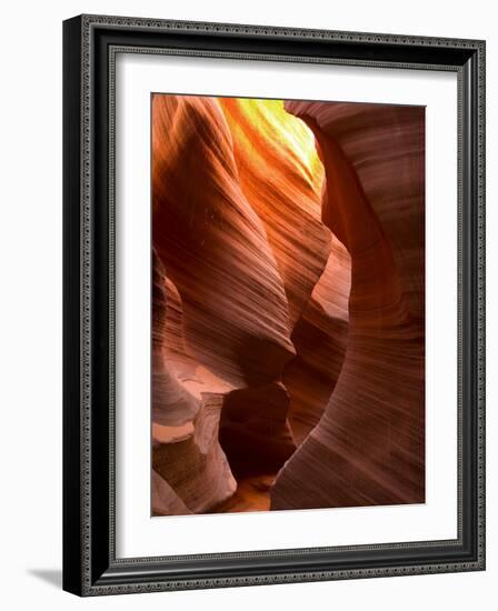 Antelope Canyon, a Slot Canyon, Upper Canyon, Page, Utah, USA-Thorsten Milse-Framed Photographic Print