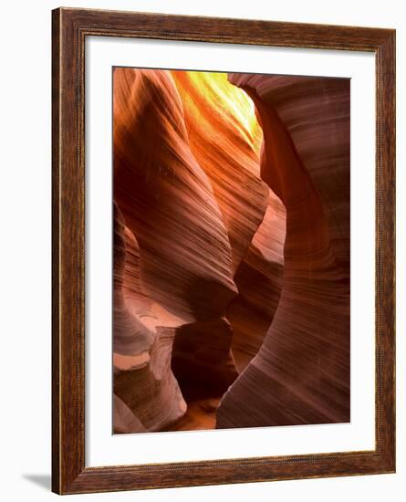 Antelope Canyon, a Slot Canyon, Upper Canyon, Page, Utah, USA-Thorsten Milse-Framed Photographic Print