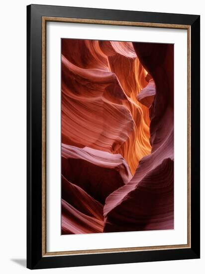 Antelope Canyon Abstract, Layers of Color-Vincent James-Framed Photographic Print