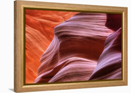 Antelope Canyon Abstract - Tri Color-Vincent James-Framed Premier Image Canvas