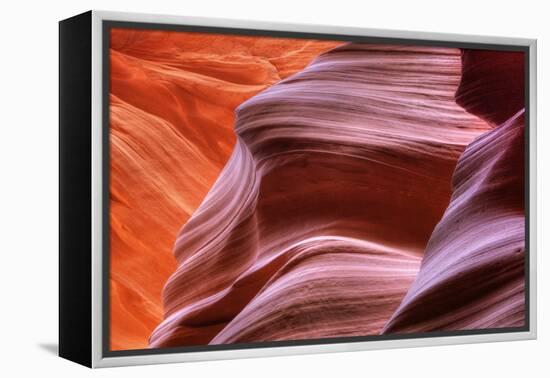 Antelope Canyon Abstract - Tri Color-Vincent James-Framed Premier Image Canvas