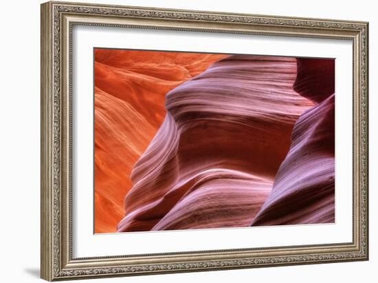 Antelope Canyon Abstract - Tri Color-Vincent James-Framed Photographic Print