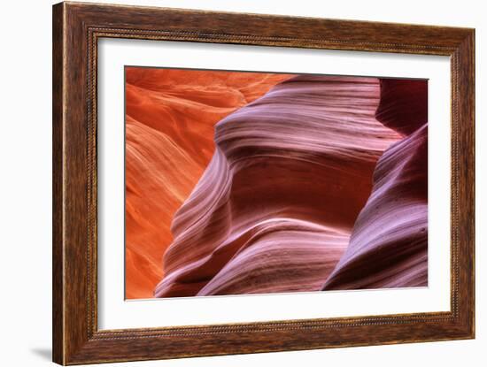 Antelope Canyon Abstract - Tri Color-Vincent James-Framed Photographic Print