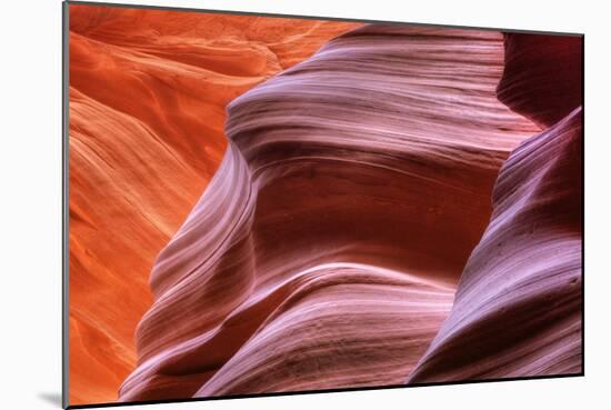 Antelope Canyon Abstract - Tri Color-Vincent James-Mounted Photographic Print