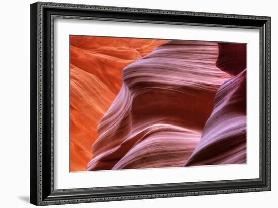 Antelope Canyon Abstract - Tri Color-Vincent James-Framed Photographic Print