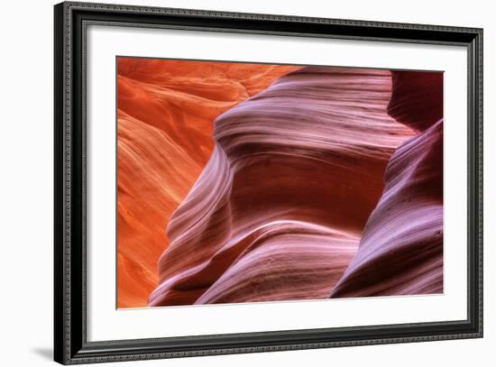 Antelope Canyon Abstract - Tri Color-Vincent James-Framed Photographic Print