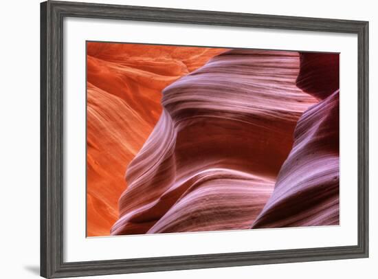 Antelope Canyon Abstract - Tri Color-Vincent James-Framed Photographic Print