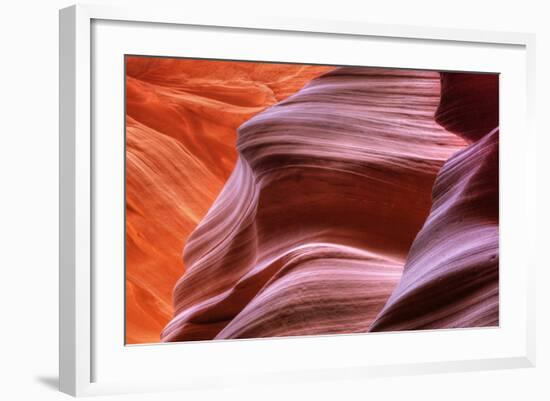 Antelope Canyon Abstract - Tri Color-Vincent James-Framed Photographic Print