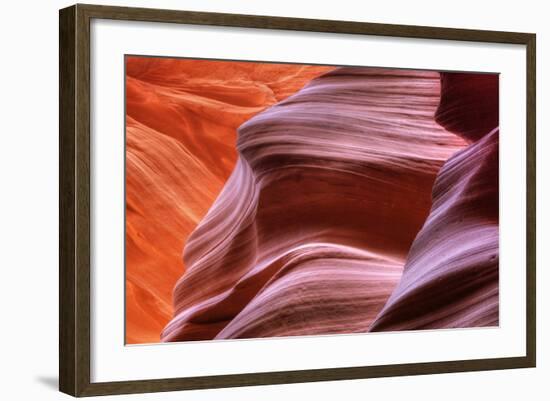 Antelope Canyon Abstract - Tri Color-Vincent James-Framed Photographic Print