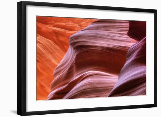 Antelope Canyon Abstract - Tri Color-Vincent James-Framed Photographic Print