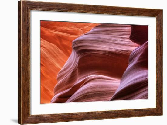 Antelope Canyon Abstract - Tri Color-Vincent James-Framed Photographic Print