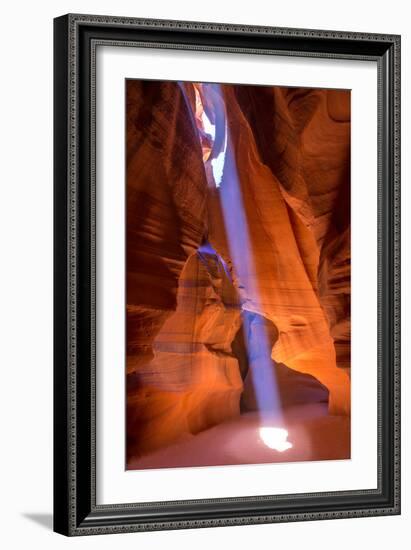 Antelope Canyon Arizona Light Beams on Navajo Land near Page-holbox-Framed Photographic Print