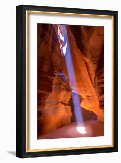 Antelope Canyon Arizona Light Beams on Navajo Land near Page-holbox-Framed Photographic Print