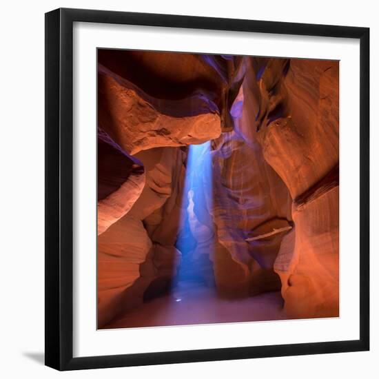 Antelope Canyon Arizona Light Beams on Navajo Land near Page-holbox-Framed Photographic Print