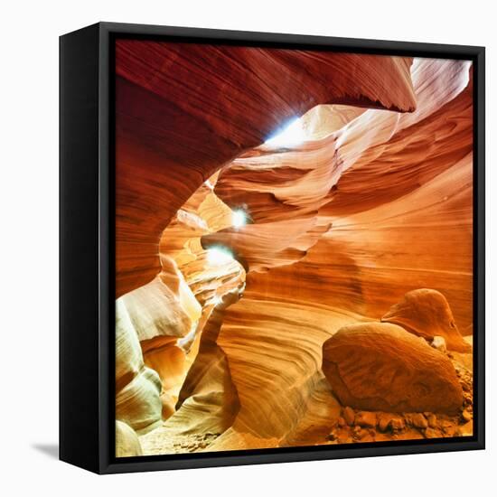 Antelope Canyon - Page - Arizona - United States-Philippe Hugonnard-Framed Premier Image Canvas