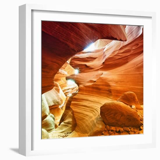 Antelope Canyon - Page - Arizona - United States-Philippe Hugonnard-Framed Photographic Print