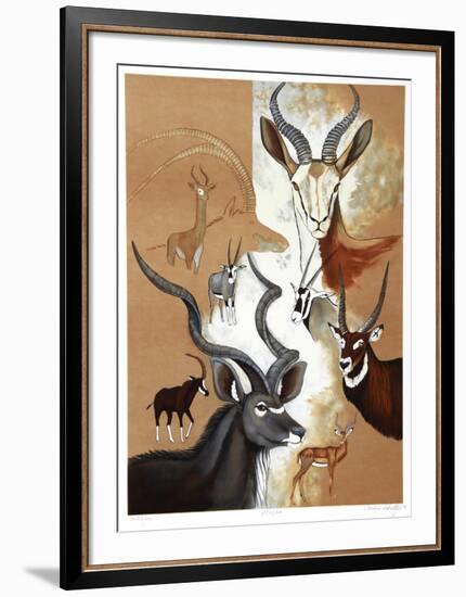 Antelope Composition-Caroline Schultz-Framed Collectable Print