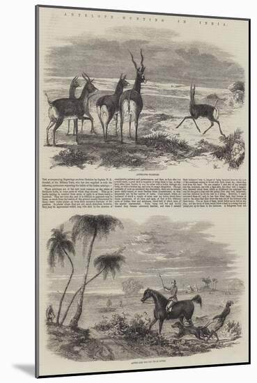 Antelope-Hunting in India-null-Mounted Giclee Print
