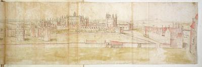 Hampton Court Palace from the North, C.1544-Anthonis van den Wyngaerde-Giclee Print