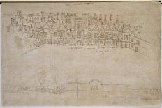 Panorama of London, Westminster and Southwark, Illustration from 'Maps of Old London', 1543-Anthonis van den Wyngaerde-Framed Giclee Print