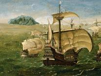 Portuguese Fleet in Early 16th century-Anthoniszoon-Laminated Giclee Print