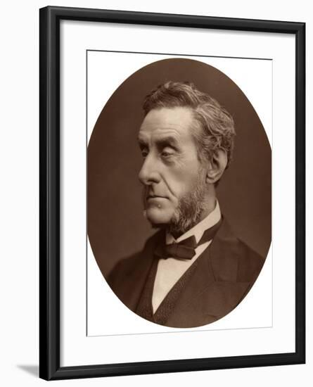 Anthony Ashley-Cooper, 7th Earl of Shaftesbury, British Politician and Philanthropist, 1876-Lock & Whitfield-Framed Photographic Print