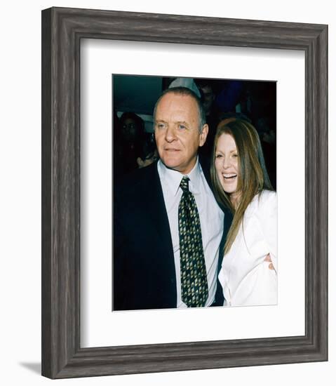 Anthony Hopkins & Julianne Moore-null-Framed Photo