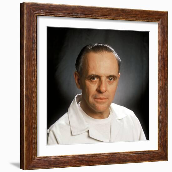 ANTHONY HOPKINS. "THE SILENCE OF THE LAMBS" [1991], directed by JONATHAN DEMME.-null-Framed Photographic Print