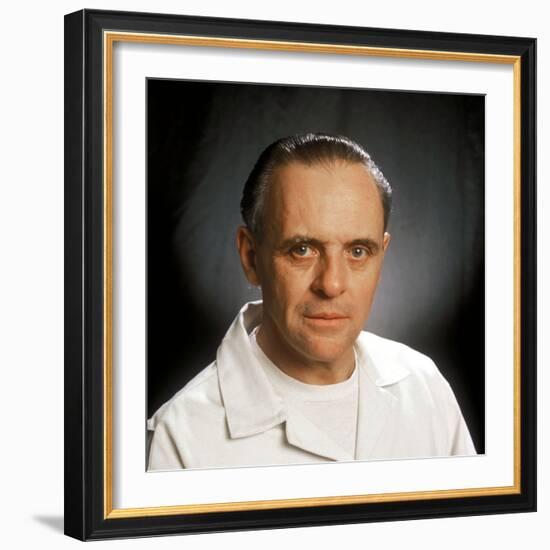 ANTHONY HOPKINS. "THE SILENCE OF THE LAMBS" [1991], directed by JONATHAN DEMME.-null-Framed Photographic Print