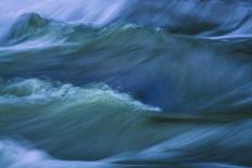 Blue Choppy Waves In Slow Motion-Anthony Paladino-Framed Giclee Print