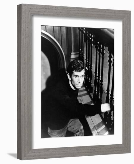 Anthony Perkins. "Psycho" [1960], Directed by Alfred Hitchcock.-null-Framed Photographic Print