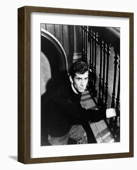 Anthony Perkins. "Psycho" [1960], Directed by Alfred Hitchcock.-null-Framed Photographic Print