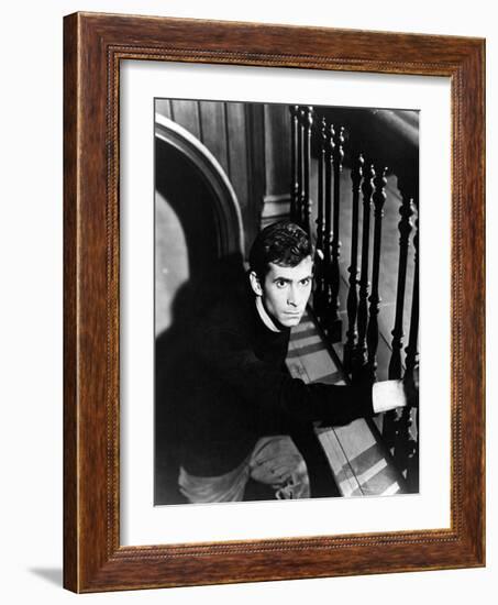 Anthony Perkins. "Psycho" [1960], Directed by Alfred Hitchcock.-null-Framed Photographic Print