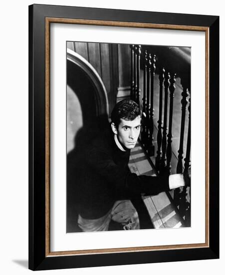 Anthony Perkins. "Psycho" [1960], Directed by Alfred Hitchcock.-null-Framed Photographic Print