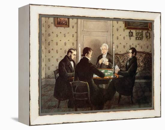 Anthony Playing Cards with His Friends, 19Th Century-Mary Ellen Best-Framed Premier Image Canvas