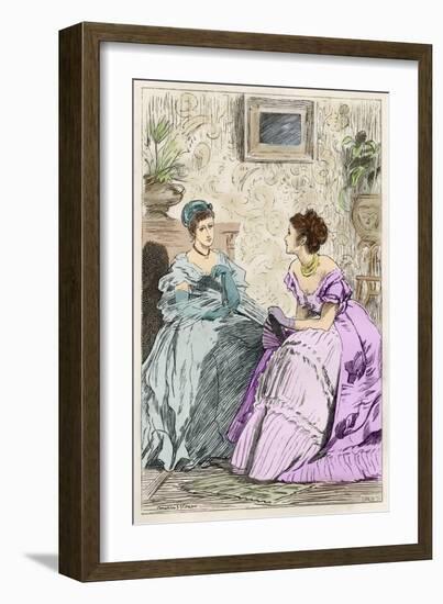 Anthony Trollope's novel 'He Knew He Was Right'-Marcus Stone-Framed Giclee Print