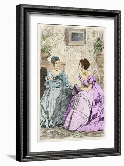 Anthony Trollope's novel 'He Knew He Was Right'-Marcus Stone-Framed Giclee Print