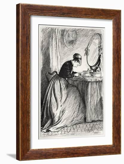 Anthony Trollope's novel 'He Knew He Was Right'-Marcus Stone-Framed Giclee Print