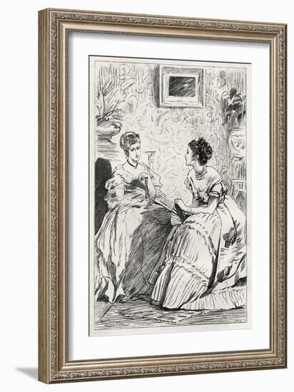 Anthony Trollope's novel 'He Knew He Was Right'-Marcus Stone-Framed Giclee Print