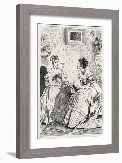 Anthony Trollope's novel 'He Knew He Was Right'-Marcus Stone-Framed Giclee Print