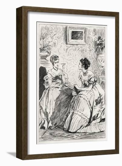 Anthony Trollope's novel 'He Knew He Was Right'-Marcus Stone-Framed Giclee Print