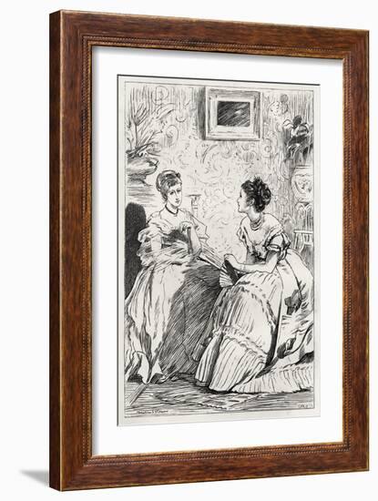 Anthony Trollope's novel 'He Knew He Was Right'-Marcus Stone-Framed Giclee Print