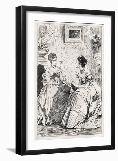 Anthony Trollope's novel 'He Knew He Was Right'-Marcus Stone-Framed Giclee Print