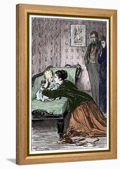 Anthony Trollope's novel 'He Knew He Was Right'-Marcus Stone-Framed Premier Image Canvas